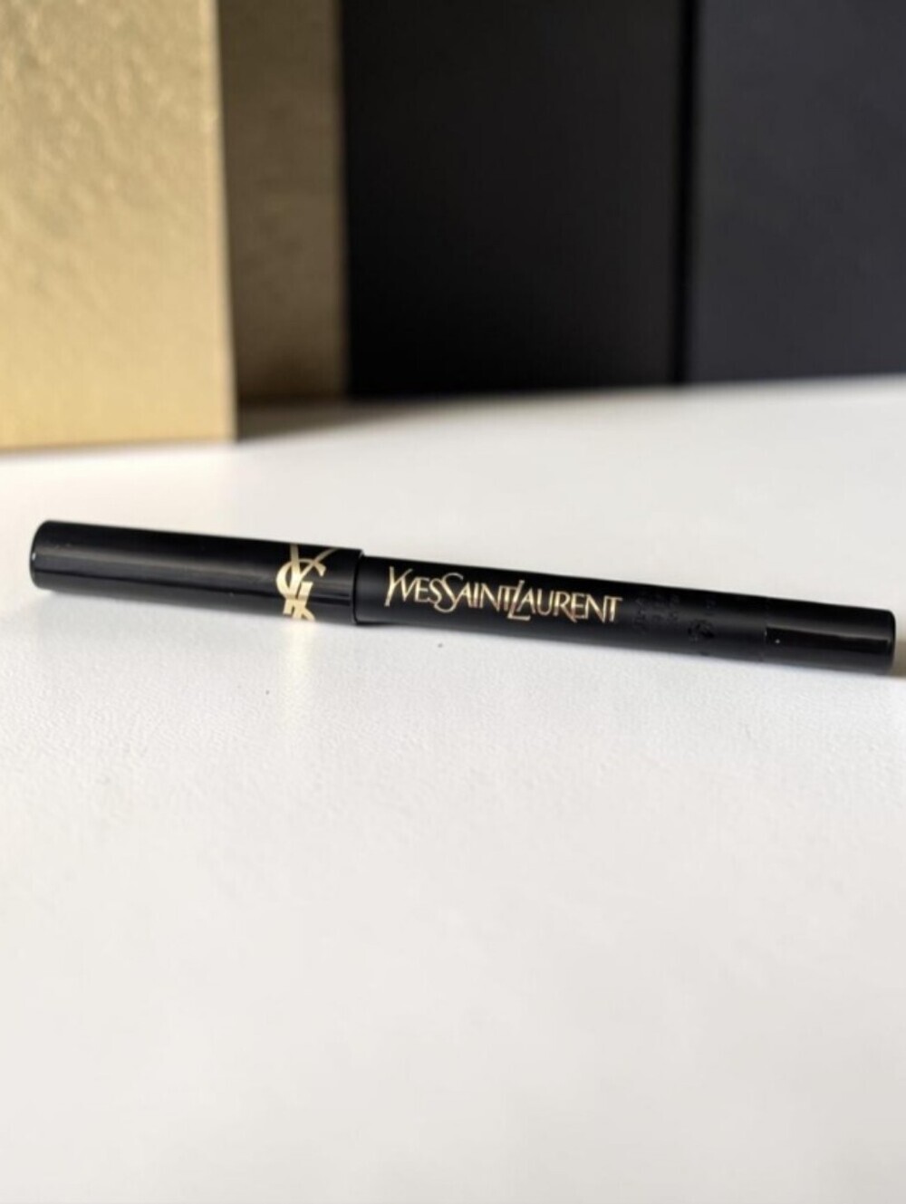 New! YSL Line Liberated Waterproof Eye Liner Pencil, Black, 0.8g